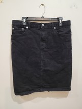 Lauren Jeans Co Ralph Lauren Denim Pencil Skirt Women&#39;s Size 12 Black - $23.70