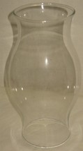 Vintage 8 3/8&quot; Clear Glass Hurricane Shade Oil/Kerosene Finger Lantern L... - £14.86 GBP