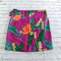 Hibiscus Collection Sarong Women One Size Purple Floral Tina&#39;s Creation Cover Up - £14.38 GBP