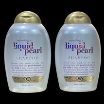 RARE OGX Smoothing Liquid Pearl Shampoo 13 fl oz New Lot Of 2 - $59.28