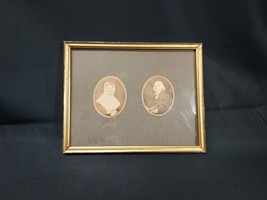 Old 1840 Photo Portraits Judge John Macomber &amp; Wife Mary, Keysville New York - £149.47 GBP