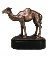 Desert Explorer Single Hump Brown Camel Electroplated Resin Figurine Wit... - $101.14 CAD