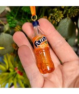 Handmade FANTA BOTTLE BAUBLE car hanger HANGING decoration XMAS tree ORA... - $15.53 CAD