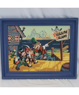 Disney Pleasure Island 1950s Paint By Number Pinocchio Jiminy Cricket Art - $97.02