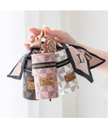 Travel Leather Lipstick Bag Multi-color Safety Keychain Lipstick Holder - $9.97