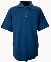 Banana Republic Polo Golf Shirt X LARGE XL Blue Short Sleeve Collar Buttons NEW - £14.80 GBP