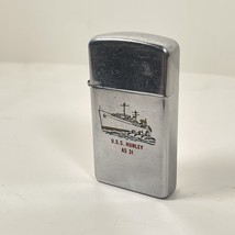 Vintage Zippo Slim U.S. Navy Uss Hunley As 31 1964 Bad Lever On Insert - £28.18 GBP