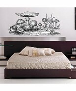 Giant Mushrooms Wall Decal - Pen and Ink Style - 28&quot; tall x 60&quot; wide - $87.80 CAD