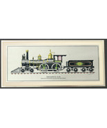 Union Pacific NO. 119 1868 Golden Spike and Jupiter Train Color Etch Print - €12,88 EUR