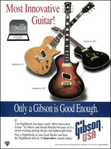 1994 Gibson Nighthawk Series ST CST SP3 guitar advertisement 8 x 11 ad print - $3.60