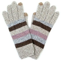 Women&#39;s Knitted Fashion Glove Screentouch Smart Gloves with Stripes - £8.78 GBP