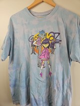 Gorillaz Anime Band Blue Tye Dye T-Shirt, Men&#39;s L - $14.99