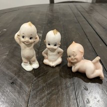 Vintage (1950) Japan Bisque Kewpie Doll Piano Babies Cutie - Lot of 3 - $29.69
