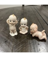 Vintage (1950) Japan Bisque Kewpie Doll Piano Babies Cutie - Lot of 3 - $29.69