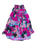 Rachel Roy High-Low Maxi Skirt Tropical Print Pink, Size Xs - £26.42 GBP