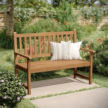 Flash Furniture Adele Commercial Indoor/Outdoor Acacia Wood Bench,, Brown - $133.94