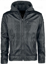 New Men&#39;s Justice League Gotham The Dark Knight Outlaw Batman Leather Ja... - $152.99+