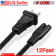 5Core Extra Long AC Wall Power Cord for Led TV Vizio Samsung 12 Ft 2 Prong LO... - £18.86 GBP+