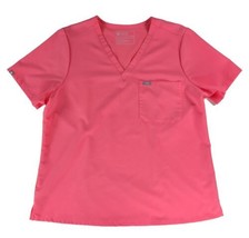 FIGS Catarina Technical Collection One-pocket Women’s Scrub Top Pink Sz XXL - £27.65 GBP
