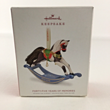 Hallmark Keepsake Christmas Tree Ornament Forty Five Years Of Memories Horse New - $35.30