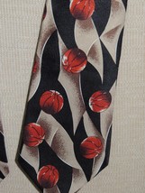 A Rogers Hand Made 1997 Basketball Neck Tie/ Necktie 59&quot;x4&quot; - £4.24 GBP