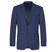 Men RENOIR suit Solid 2Button Business Formal Slim Fit 292-6 Window Pane Plaid - £131.58 GBP