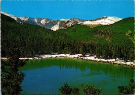 Echo Lake &amp; Mt. Evans Denver Mountian Peak CO Postcard PC65 - £3.93 GBP