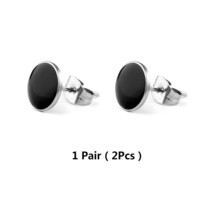 Pair Of Pierced Earrings For Men And Women Punk Stainless Steel Earrings... - $9.45