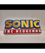SONIC THE HEDGEHOG 3D Shelf/Wall Sign  Collectible Sonic Logo Memorabilia - $29.99