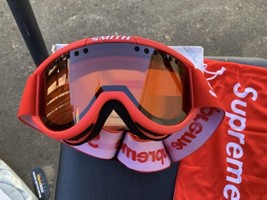 Supreme x Smith Snowboard / Ski Skiing Goggles Glasses - Red  FW15 Colorway - $89.09