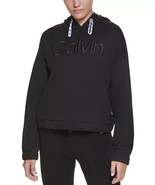 Calvin Klein Performance Women&#39;s Embroidered Logo Hoodie, Black, Large - $32.59 CAD