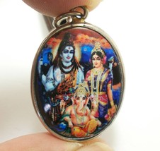 Lord Shiva Maa Uma Parvati and Ganesha Ganesh Family pendant God Goddess... - £24.88 GBP