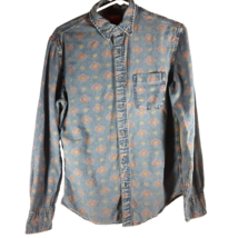 Arizona Jeans Co. Womens Size S Southwestern Design Jean Longsleeve Shirt - £19.43 GBP