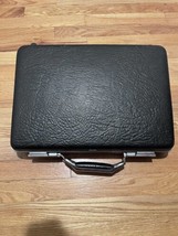 Vintage American Tourister Black Briefcase Attache Hard Shell Luggage No Key USA - £24.35 GBP