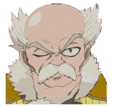 Anime Embroidery Pattern Fairy Tail Makarov Stare - £3.99 GBP