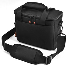 Fosoto Padded Camera Case With Extra Rain Cover Compatible For Canon Eos, Black - £31.05 GBP