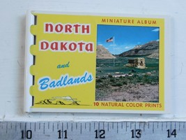 North Dakota and Badlands  mini tourist photo album vintage  spiral - $5.93