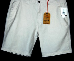 Weathrproof Vintage Leght Beige Striped Cotton Shorts Size US 36 - £20.05 GBP