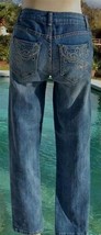 Cache Denim Embellished Pockets Jean Pant Stretch 0/2/6/8/10/12 $98 NWT - $39.20