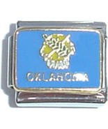 Oklahoma State Flag Italian Charm - $12.18 CAD