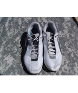 MENS BLACK AND WHITE PUMA BASKET BALL SNEAKERS TENNIS SHOES 12 - $24.96 CAD