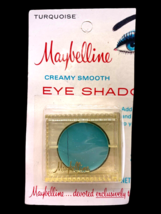 Vintage Maybelline Eye Shadow 1960s 1970s NEW Old Stock Turquoise Creamy... - $130.68