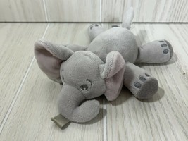 Philips Avent Soothie Snuggle Pacifier Holder small plush gray elephant baby toy - £4.09 GBP