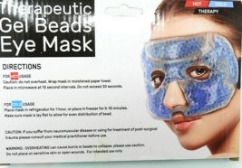 Gel Beads Eye Pack Therapeutic Hot/Cold Sinus Puffy Eyes Beads Adjustable Unisex - £8.51 GBP