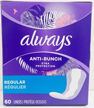 Always Anti-Bunch Extra Protection Regular  60 Liners - £9.28 GBP