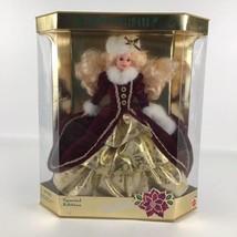 Barbie Happy Holidays Fashion Doll Special Edition Burgundy Vintage 1996 Mattel - £77.93 GBP