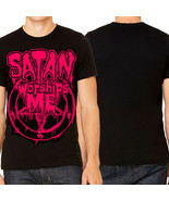 Killers Never Die Satan Worships Me Pink Davey Suicide Mens T-Shirt Blac... - $17.59