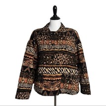 Silverado Oversized Tapestry Jacket Vintage Animal Printed Brown Women S... - $34.65
