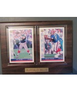 JIM KELLY BRUCE SMITH limited edition sports cards plaque - $9.90