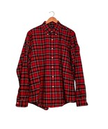 Duluth Trading Flannel Shirt Mens Large Long Sleeve  Button Red Plaid Ch... - $332.16 MXN